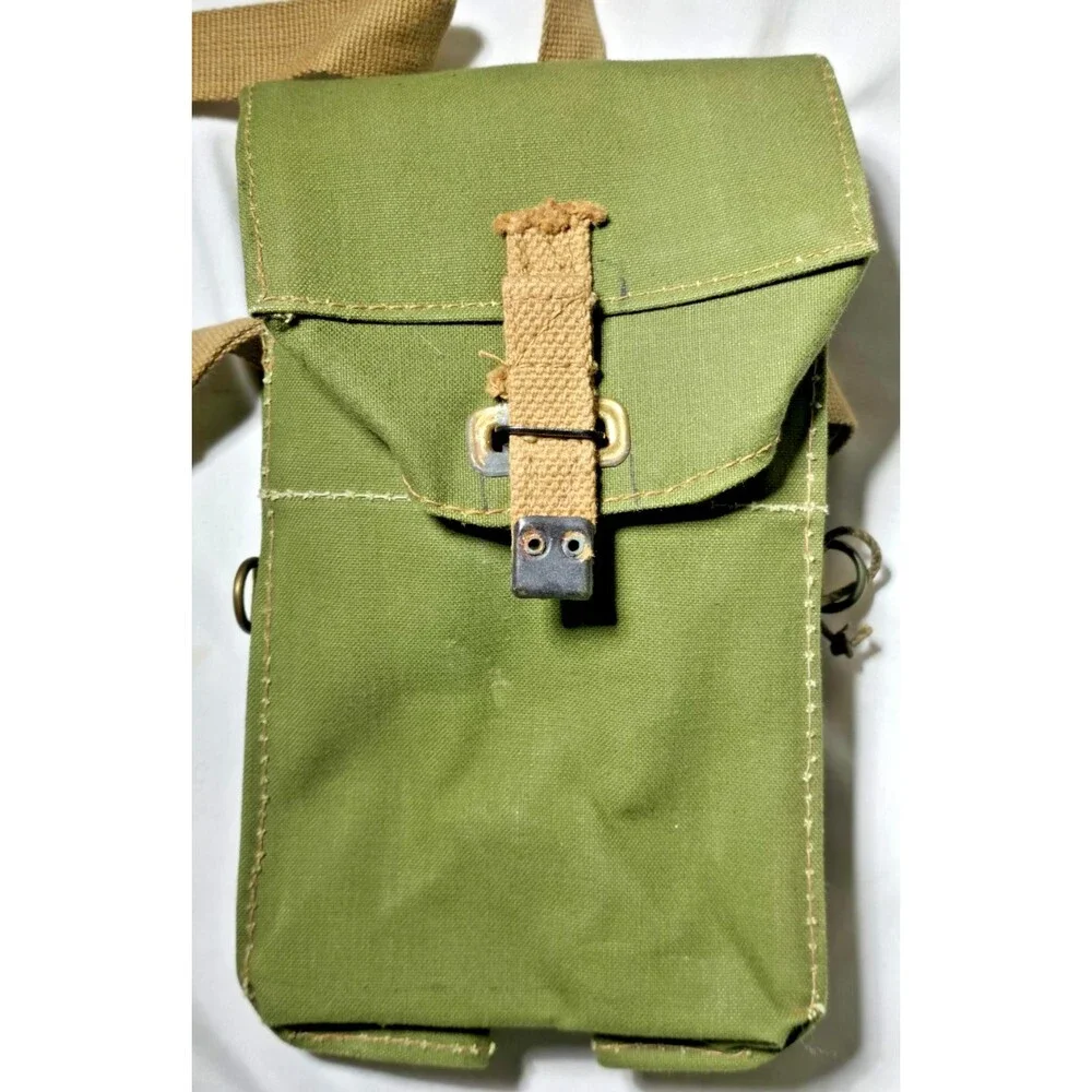 Original 1944 British Light II Respirator Pouch Bag Carry WWII Canvas Haversack